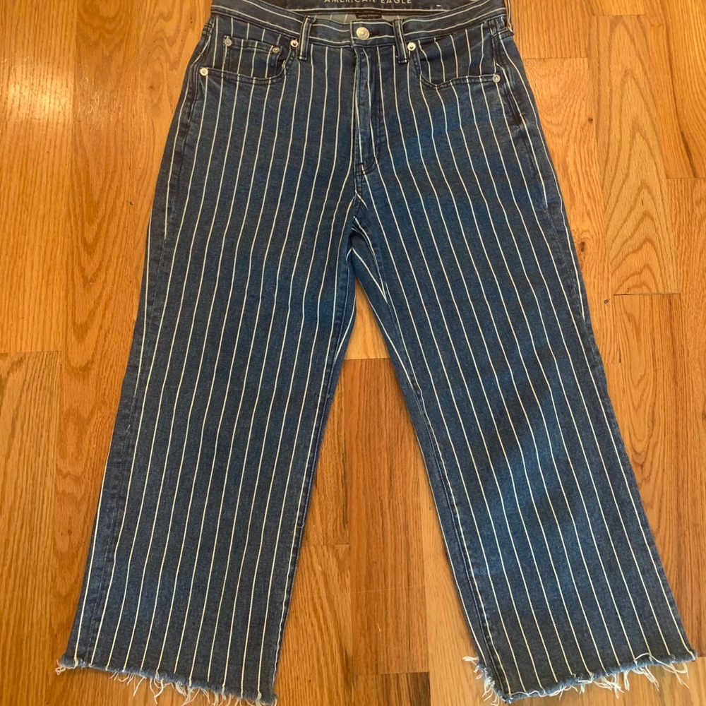 AE Striped Kick Flare Jeans